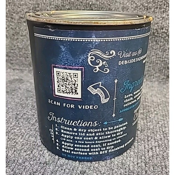 Debi's Design Diary DIY Paint in Queen Bee Yellow 32 fl oz Chalk Paint Quart - Picture 3 of 4
